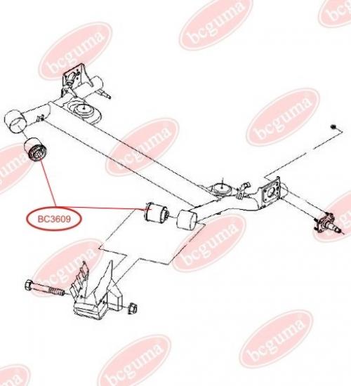 Сайлентблок задньої балки