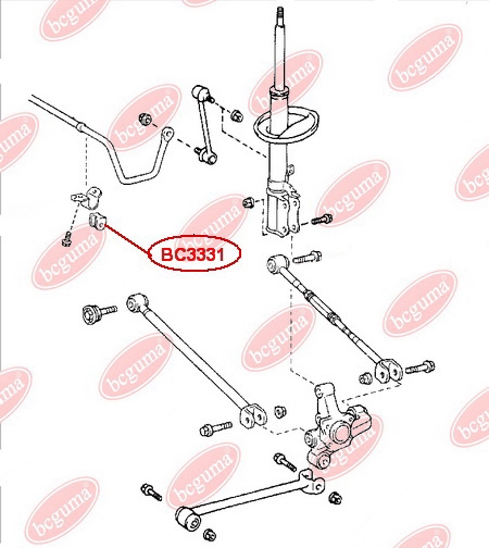 Подушка (втулка) заднього стабілізатора