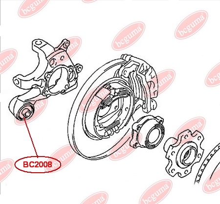 Сайлентблок задньої цапфи